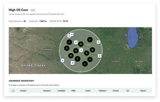 image of map overview of grower locations