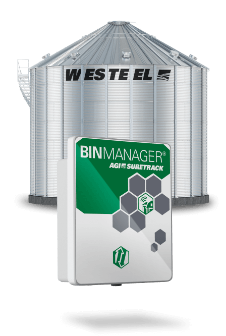 An AGI bin manager juxtaposed on an AGI storage bin