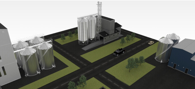 Business buildings image